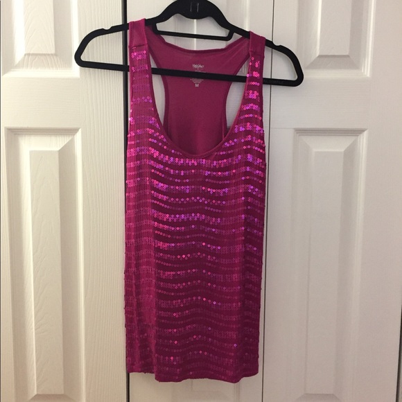 Pink Sequin Racerback Tank mossimo - Picture 1 of 3